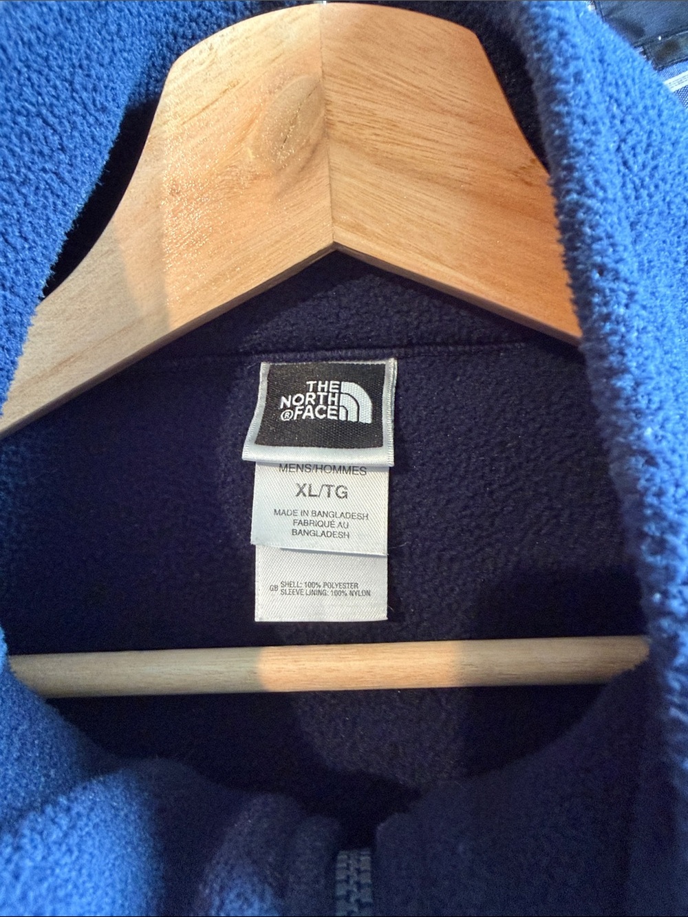 The North Face Men’s Full-Zip Fleece Jacket - Dark Blue - Picture 3 of 4